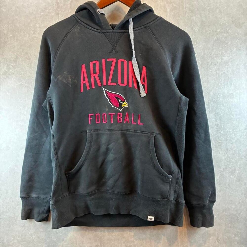 Nfl Men's Black and Grey Hoodie